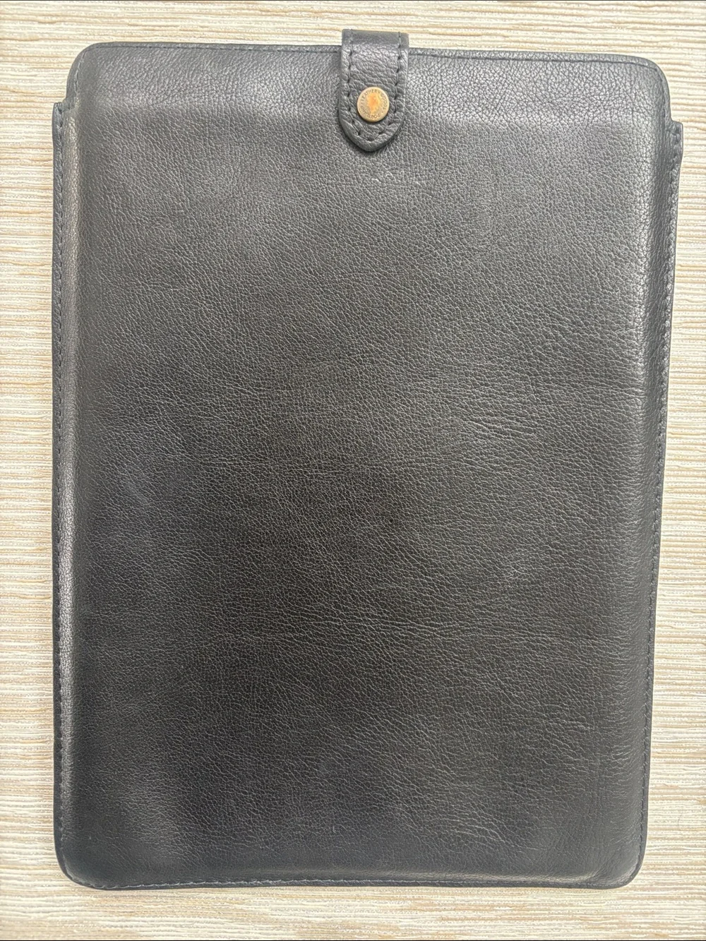 Portland Leather Black computer laptop Sleeve Case -$128